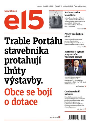 Obálka e-magazínu E15 8.8.2024