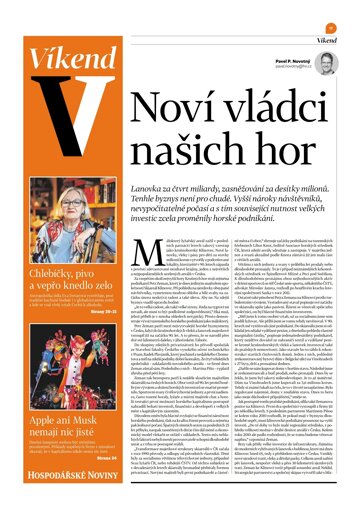 Obálka e-magazínu Hospodářské noviny - příloha Víkend 027 - 7.2.2025 Víkend