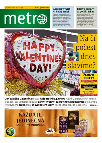 Obálka e-magazínu deník METRO 14.2.2025