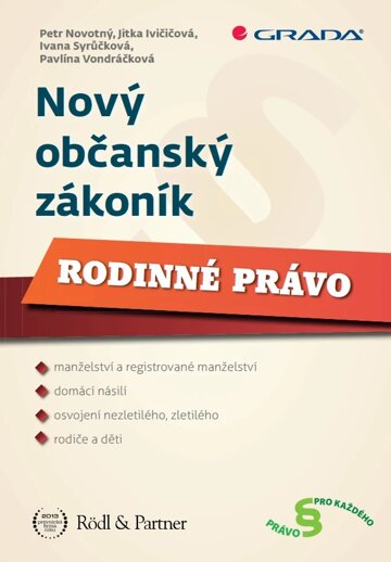 Obálka knihy Nový občanský zákoník