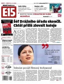 Obálka e-magazínu E15 22.7.2014