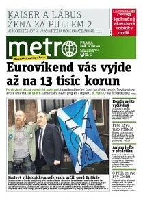 Obálka e-magazínu deník METRO 19.9.2014