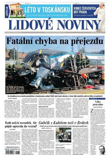 Obálka e-magazínu Lidové noviny 23.7.2015