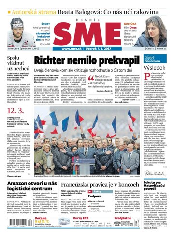 Obálka e-magazínu SME 7.3.2017