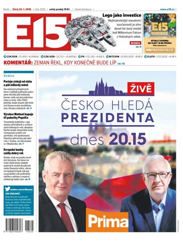 Obálka e-magazínu E15 23.1.2018