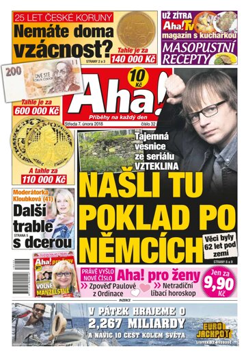 Obálka e-magazínu AHA! 7.2.2018