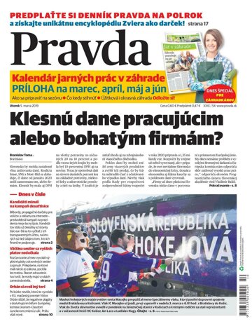 Obálka e-magazínu Pravda 5. 3. 2019