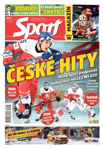 Obálka e-magazínu Sport 6.1.2023