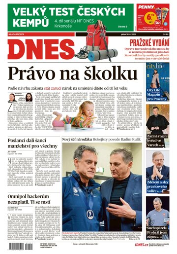 Obálka e-magazínu MF Dnes 30.6.2023