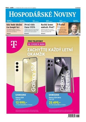 Obálka e-magazínu Hospodářské noviny 134 - 12.7.2024