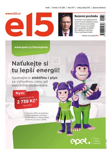 Obálka e-magazínu E15 3.10.2024