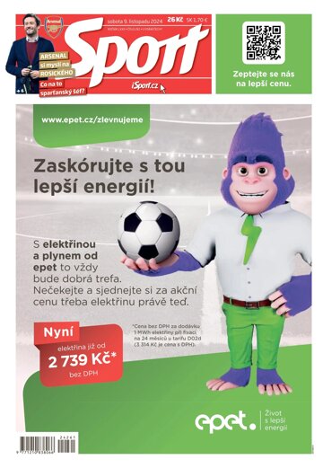 Obálka e-magazínu Sport 9.11.2024