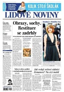 Obálka e-magazínu Lidové noviny 28.8.2014