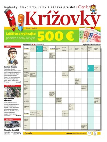 Obálka e-magazínu Krížovky 4.7.2015