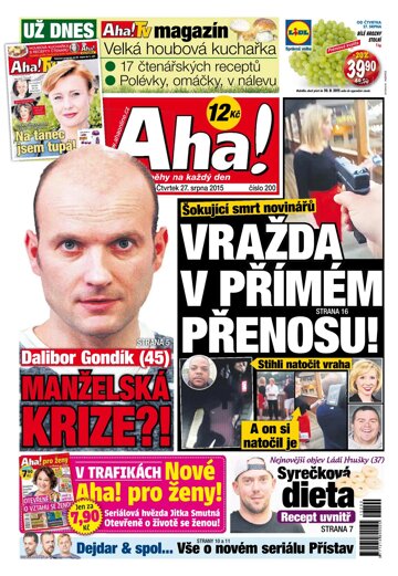 Obálka e-magazínu AHA! 27.8.2015