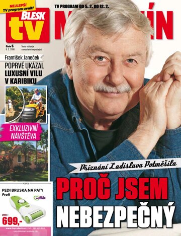 Obálka e-magazínu Blesk Tv magazín 5.2.2016