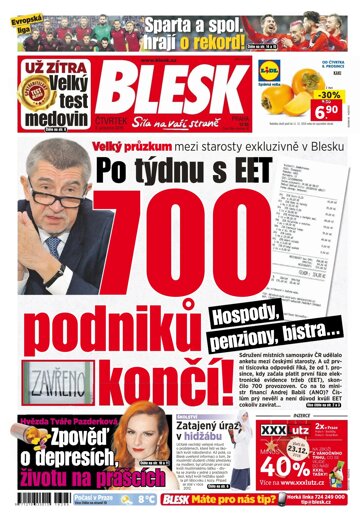 Obálka e-magazínu Blesk 8.12.2016