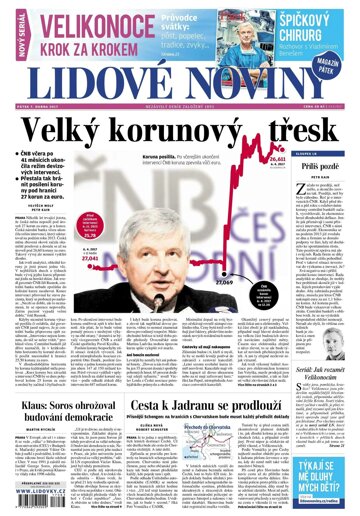 Obálka e-magazínu Lidové noviny 7.4.2017