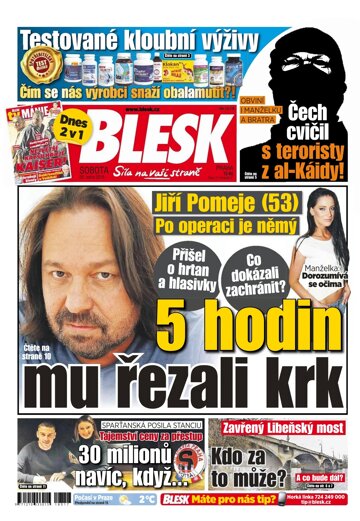 Obálka e-magazínu Blesk 20.1.2018