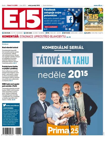 Obálka e-magazínu E15 7.9.2018