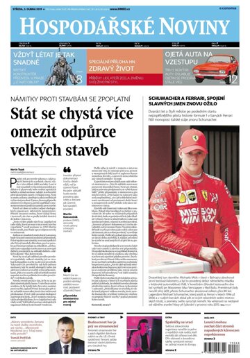 Obálka e-magazínu Hospodářské noviny 066 - 3.4.2019