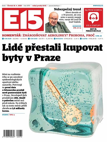 Obálka e-magazínu E15 16.4.2020