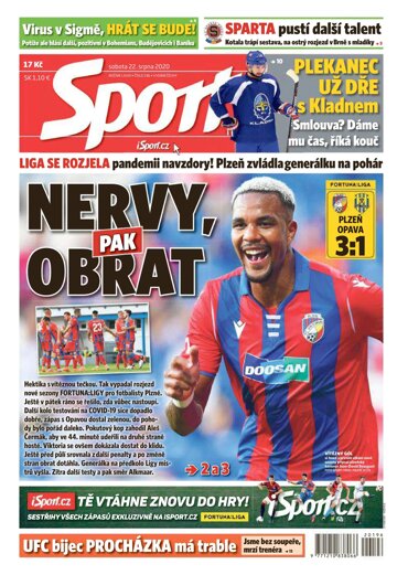 Obálka e-magazínu Sport 22.8.2020