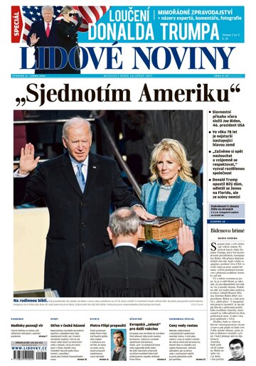 Obálka e-magazínu Lidové noviny 21.1.2021