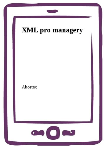 Obálka knihy XML pro managery