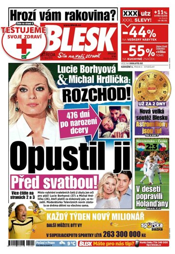 Obálka e-magazínu Blesk 14.10.2015