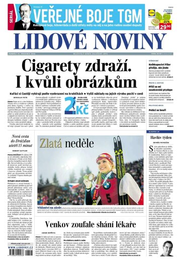 Obálka e-magazínu Lidové noviny 19.12.2016