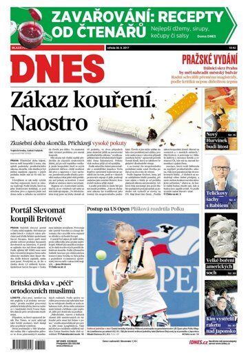 Obálka e-magazínu MF Dnes 30.8.2017