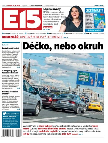 Obálka e-magazínu E15 30.4.2018