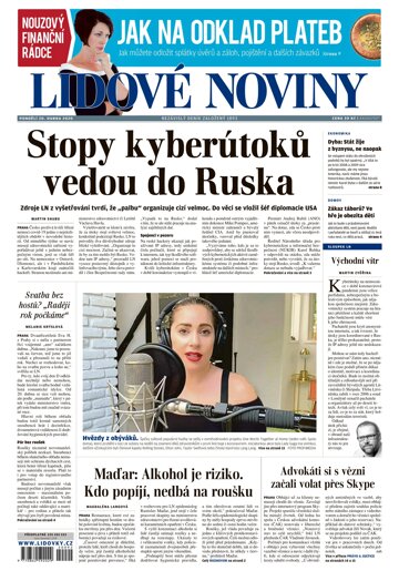 Obálka e-magazínu Lidové noviny 20.4.2020