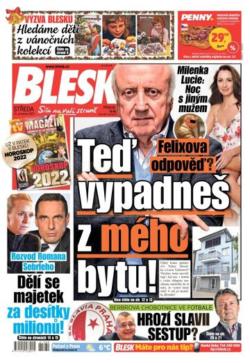 Obálka e-magazínu Blesk 15.12.2021