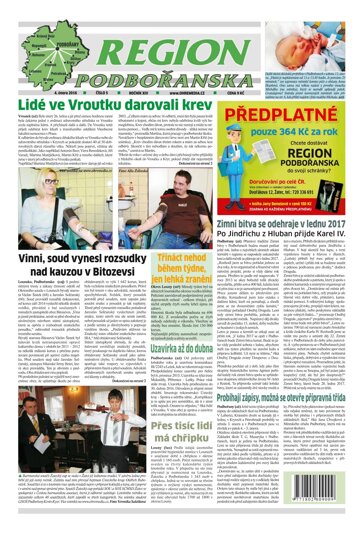 Obálka e-magazínu Region Podbořanska 5/2016