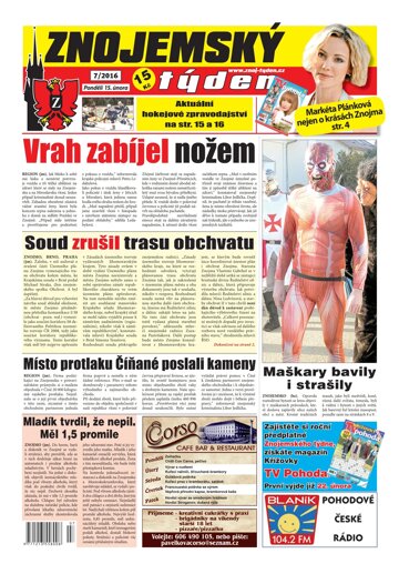 Obálka e-magazínu Znojemský týden 07 / 2016