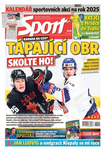 Obálka e-magazínu Sport 2.1.2025