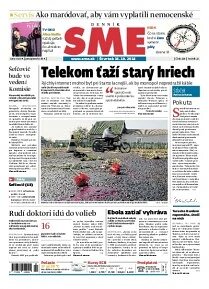 Obálka e-magazínu SME 16.10.2014