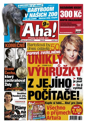 Obálka e-magazínu AHA! 8.4.2016