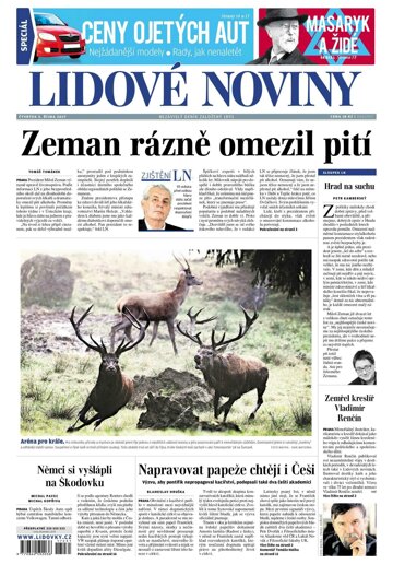 Obálka e-magazínu Lidové noviny 5.10.2017