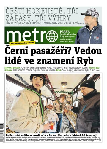 Obálka e-magazínu deník METRO 18.12.2017