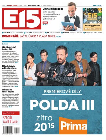 Obálka e-magazínu E15 2.2.2018