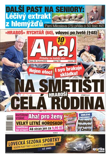 Obálka e-magazínu AHA! 29.6.2018