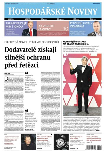 Obálka e-magazínu Hospodářské noviny 040 - 26.2.2019