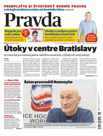 Obálka e-magazínu Pravda 5. 9. 2019