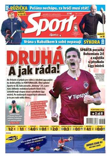 Obálka e-magazínu Sport 24.5.2021