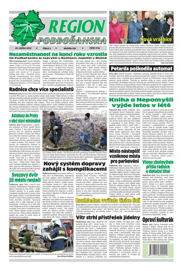 Obálka e-magazínu Region Podbořanska 2/2015