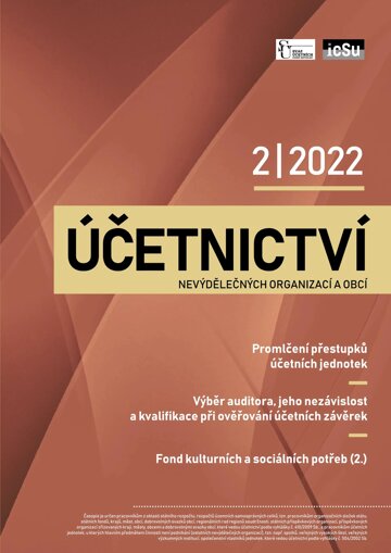 Obálka e-magazínu Účetnictví nevýdělečných organizací a obcí 2/2022