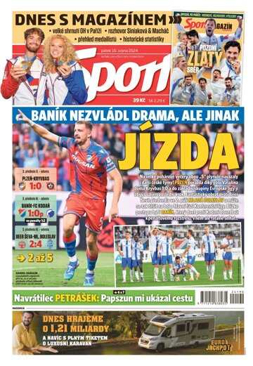 Obálka e-magazínu Sport 16.8.2024